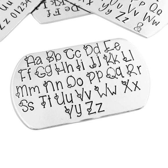 Hand Stamped Saying Loved Aluminum Cuff Bracelet - Picture 6 of 6